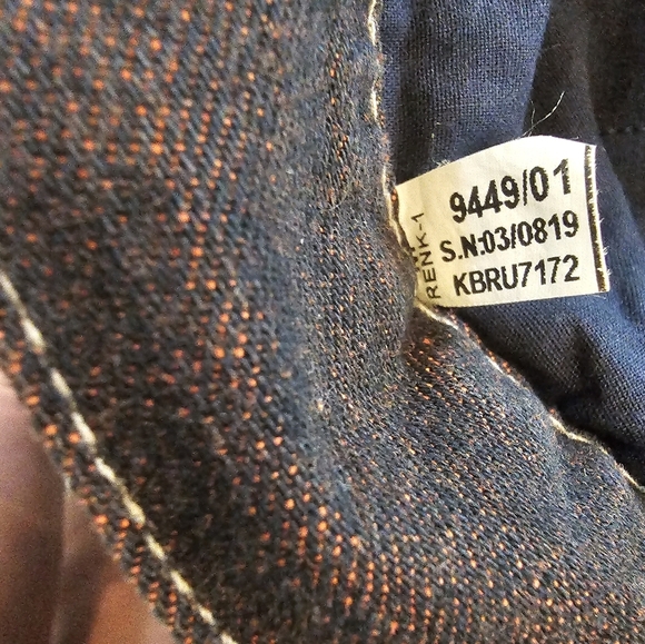 Never Worn! DKNY Bronze Quilted Jean Jacket Front Button With Pockets Medium - Picture 9 of 14